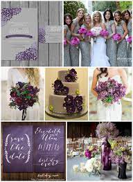 Purple Gray Wedding Ideas Rustic Wedding Chic Wedding Colors Purple Purple Wedding Theme Purple Wedding
