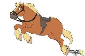 How To Draw Philippe From Beauty And The Beast Step 12 Disney Horses Beauty And The Beast Cartoon Drawings