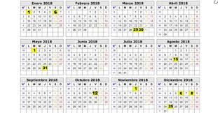 Más abajo dispones de una versión en pdf para descargar el calendario laboral de bizkaia para imprimir. Calendario Laboral De Castilla La Mancha Para 2018 Ser Toledo Cadena Ser