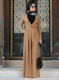 Tendance Salopette 2017 Marine Sleeve Tulum Jaune Salopette Modanisa Muslim Fashion Outfits Muslim Fashion Hijab Fashion