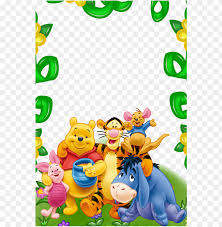Charpente winnie the pooh picture frame honey cupboard disney classic double 410065828332 | ebay. Winnie The Pooh And Friends Kids Transparent Frame Background Best Stock Photos Toppng
