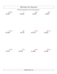 long division two digit divisor and a three digit dividend with a decimal quotient a