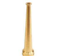 Brass 1 1/2" Smooth Bore Fire Nozzle (NH)