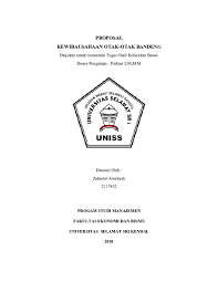 Maybe you would like to learn more about one of these? Doc Proposal Pengajuan Dana Kewirausahaan Otak Otak Bandeng Manajemen B6 Academia Edu