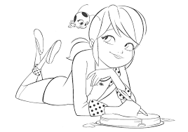 She is a student in miss bustier's class at collège françoise dupont in paris, france, and a budding fashion designer who wants to have her own brand one day. Miraculous Ladybug Ryuko Coloring Pages Novocom Top