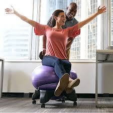 I have the option of using an exercise ball as a desk chair for work and i was wondering if there were actually any health benefits? Gaiam Classic Balance Ball Chair Exercise Stability Yoga Ball Premium Ergonomic Chair For Home And Office Desk With Air Pump Exercise Guide And Satisfaction Guarantee Walmart Com Walmart Com