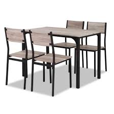 Enjoy free shipping with your order! Uni Homes 5 Pc Modern Dining Table Set Wood Metal Dining Room Set Frame Set For Chinese Dining Furniture Wooden Table And Chair Factory Direct China Dining Table Dining Table Set