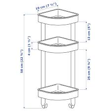 May be a blemish but nothing major. Brogrund Corner Wall Shelf Unit Stainless Steel 19x58 Cm Ikea