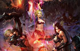 Epic battle, red, sorceress, game, woman, ruoxing zhang, fantasy, epic,  battle, HD wallpaper | Peakpx