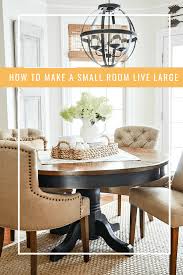 How To Make A Small Space Live Large Stonegable Dining Room Small Small Space Living Dining Room Design