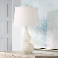 Fergie Cream Ceramic Table Lamp 1g032 Lamps Plus Table Lamps For Bedroom White Table Lamp Table Lamp