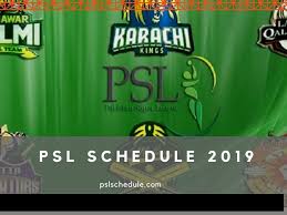 Psl Schedule 2019 Download Complete With Final Timetable Psl Schedule League Schedule Psl