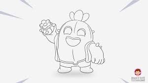 Amber is a legendary brawler that attacks by firing a continuous stream of fire that can pierce through enemies. How To Draw Spike Super Easy Brawl Stars Drawing Tutorial Draw It Cute