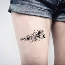 Feel free to explore, study and enjoy paintings with paintingvalley.com. Pistole Und Rosen Temporare Tattoo Aufkleber Ohmytat