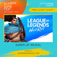 The summer game fest kickoff live! Summer Game Fest On Twitter Tomorrow At 11am Et 8 Am Pt Tune In For A Leagueoflegends Wildrift Gameplay Reveal And Interview With Riotferalpony Summergamefest Https T Co Xn6zzj2unb