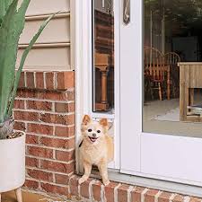 Pet door installation makes this process easier for both you and your dog or cat. Amazon Com Petsafe Freedom Aluminum Patio Panel Sliding Glass Dog And Cat Door Adjustable 76 13 16 To 80 11 16 White Small Pet Doors Pet Supplies