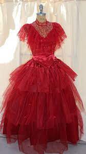 I'm now really mad at myself for not thinking of having someone to dress up as lydia since i am going to be beetlejuice. Lydia Deetz Red Wedding Dress Beetlejuice Sz 6 Med By Darkdetails Halloween Wedding Dresses Beetlejuice Wedding Halloween Wedding