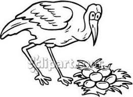 Black And White Crane With Nest Of Eggs Royalty Free Clipart Picture 119 images for egg clipart black and white use these free images for your websites, art projects, reports, and powerpoint presentations! nest of eggs royalty free clipart picture