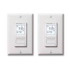 Honeywell Home 120 Volt 7 Day Programmable Indoor Motor And Light Switch Timer Rpls730b1000 U The Home Depot