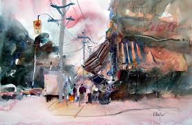 Iga Of The Beaches Painting Art Watercolor Mixing