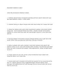 Waktu syuruq menandakan bahwa waktu subuh telah berakhir. Keajaiban Sedekah Subuh