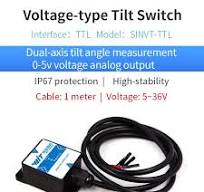 Construction Monitoring Sensor SINIT-TTL Dual-Axis Analog Tilt Switch -  4-20mA Inclinometer For Construction Monitoring, IP67 Analog Inclinometer