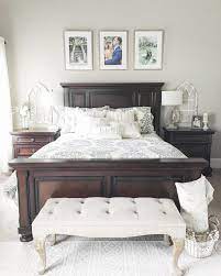 94 Likes 17 Comments Eryn Zaworski Carroll Thechristmrscarroll On Instagra Master Bedroom Dark Furniture Brown Furniture Bedroom Master Bedroom Furniture