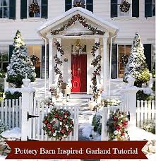 Christmas background with baubles and christmas tree. Pottery Barn Inspired Garland Tutorial Make Your Own Between Naps On The Porch