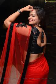 Ritu varma in aquamarine frill saree. Pinterest
