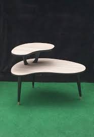 Mid Century Modern Kidney Coffee Table Vintage 2 Tier Tri Pod Boomerang Table Eames Atomic Age Living Ro Coffee Table Coffee Table Vintage Cool Coffee Tables