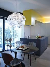 Cuisine Ouverte Sur Salon Et Ilot Avec Hotte Dining Room Small Small Dining Room Furniture Apartment Size Furniture