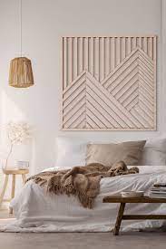 Mountain Wood Wall Art Modern Wooden Wall Art Large Geometric Wood Wall Hanging Wood Wall Art Diy Diy Wall Decor Wooden Wall Decor