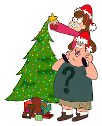 Mabel and Soos Decorate Christmas Tree Sticker