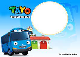 Bahan lembut tidak bikin gatal 4. Free Printable Tayo Little Bus Invitation Templates Little Bus Free Printable Birthday Invitations Tayo The Little Bus