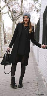 Total Black Looks Podborka Obrazov Winter Fashion 2017 Winter Outfits 2015 Fashion