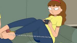 Skillful footjob in Rick and Morty Jessica porn | Ultra Toon XXX for You