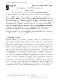 Pdf Arming Shoes Of The Fifteenth Century