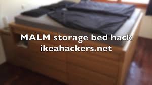 I'm a woman of little time and little energy, with little use for fussy furniture, but a big imagination; Diy Storage Bed Ikea Malm Hack Youtube