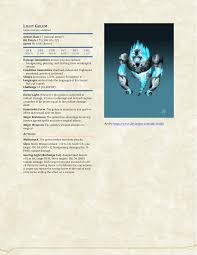 The Workshop Light Golem D D 5e D20 Radio