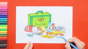 How To Draw A First Aid Kit Box Youtube Store your kits someplace easy to get to and out of the reach of young children. how to draw a first aid kit box