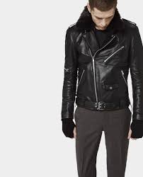 Biker Jacket With Padded Back The Kooples Biker Jacket Blouson Cuir Veste