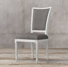 Rh S Vintage French Flare Back Fabric Side Chair Our Reproduction Of A Louis Xvi Dining Chair Displays The Elegant Rest Side Chairs Weathered Wood Finish Chair
