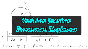 Contoh Soal Dan Pembahasan Persamaan Lingkaran Kelas 11 Barisan Contoh