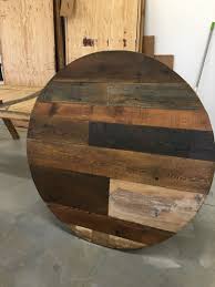 This set is designed for commercial use to withstand the daily rigors in the hospitality industry. Add Your Base To One Of These Custom Made Table Tops This Listing Is For Table With Wax Finish Multi Plank Round Wood Table Round Wood Coffee Table Plank Table