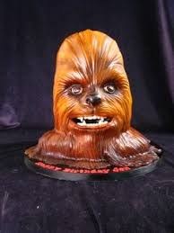 Star Wars Cake 3d Carved Chewbacca Fondant Chewbacca Cake Star Wars Cake Character Cakes