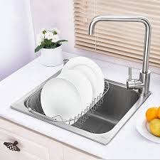 X 24 in.) (293) see lower price in cart. Single Bowl Drop In Sink For Kitchen Stainless Steel 18 Inch Faucet Not Included