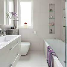 Maybe you would like to learn more about one of these? Small Modern White Bathroom Bathroom Decorating Ideal Home Modern White Bathroom Small White Bathrooms Simple Bathroom Designs