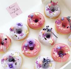 Nectar Stone Edible Flower Donuts Fancy Donuts Delicious Donuts Nectar And Stone