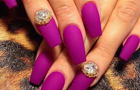 Bride lovely french, natos nails, uñas acrilicas. 34 Decoradas Mate Unas Acrilicas De Colores Modelos De Unas