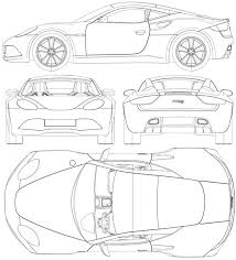 Car Blueprint Concept Car Design Car Drawings Concept Cars